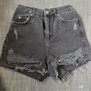TOPSHOP Moto Mom Shorts